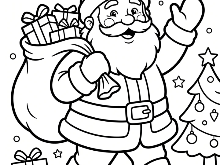 Tranh Tô Màu Ông Già Noel