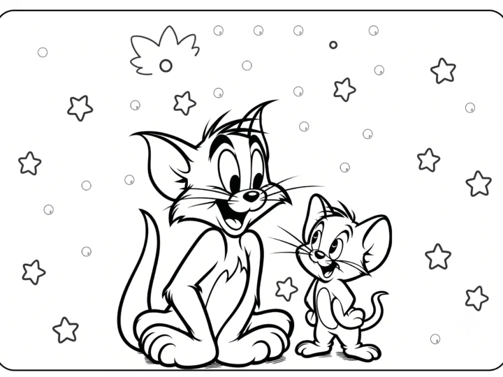 Tranh Tô Màu Tom And Jerry